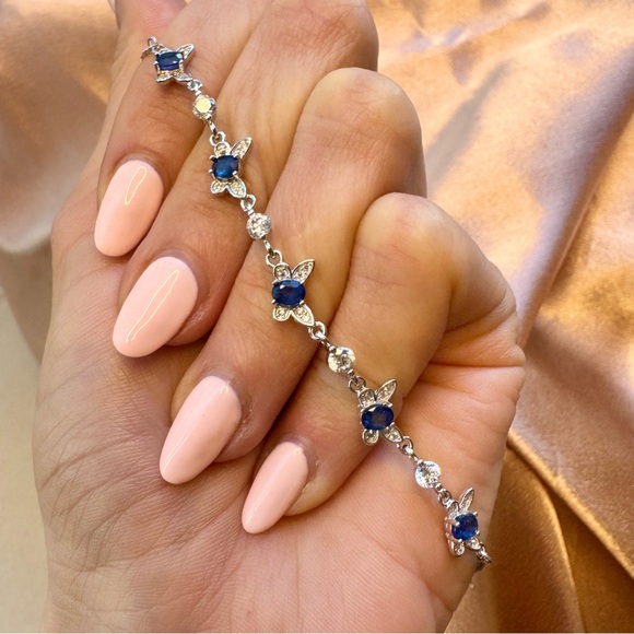 Sapphire Butterfly Bracelet